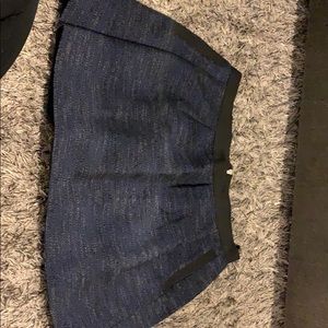 French Connection size 12 navy black tweed skirt